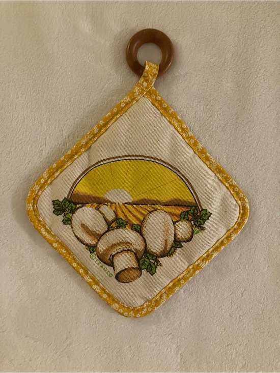 Vintage Other - Vintage Franco 1970’s Merry Mushroom Collection Potholder